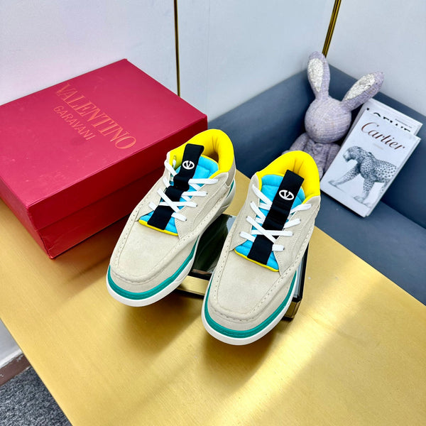 Mid-top Runboot Split Leather Sneaker 30mm Beige Suede 994551