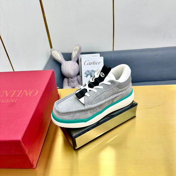 Mid-top Runboot Split Leather Sneaker 30mm Grey Suede 994559