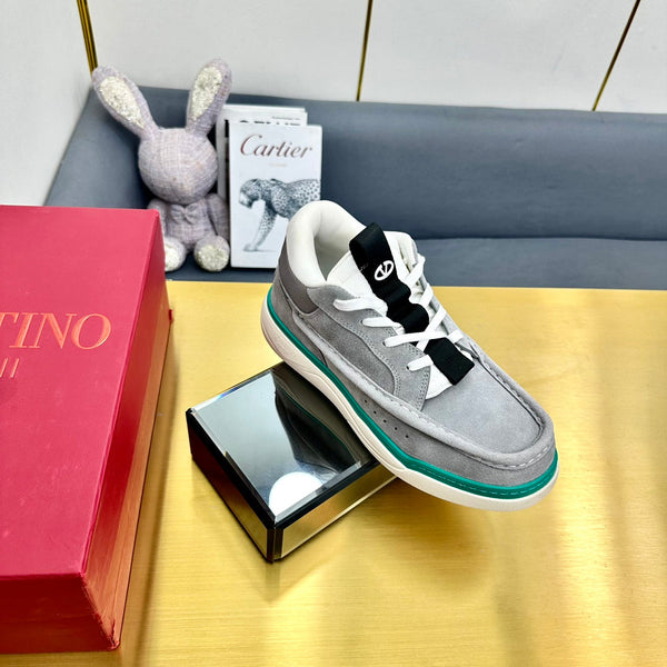 Mid-top Runboot Split Leather Sneaker 30mm Grey Suede 994559