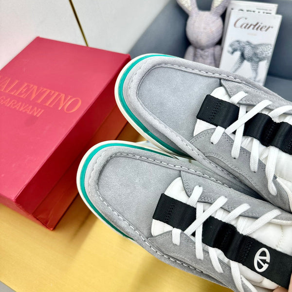 Mid-top Runboot Split Leather Sneaker 30mm Grey Suede 994559