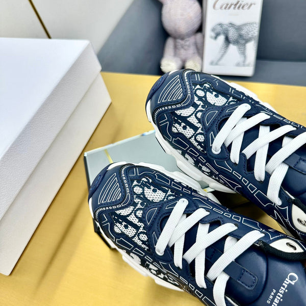 CD Chrono Sneaker 40mm In Navy Blue Mesh Fabric 994568