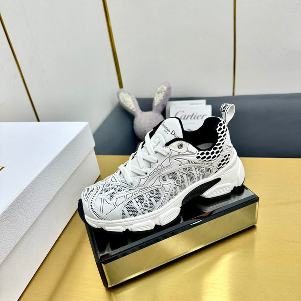 CD Chrono Sneaker 40mm In White Mesh Fabric 994576