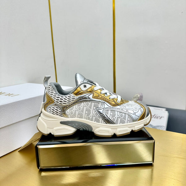 CD Chrono Sneaker 40mm in tessuto a rete oro 994578