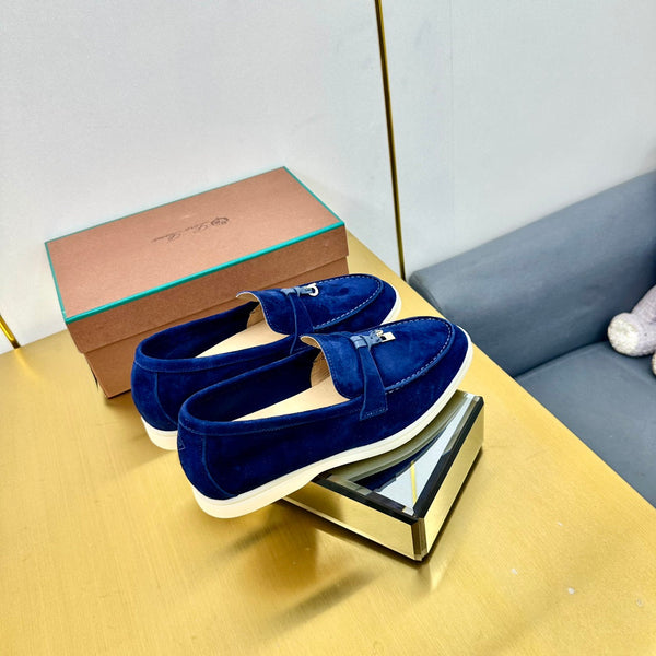LP Summer Charms Walk Loafers Dark Blue Suede 994492
