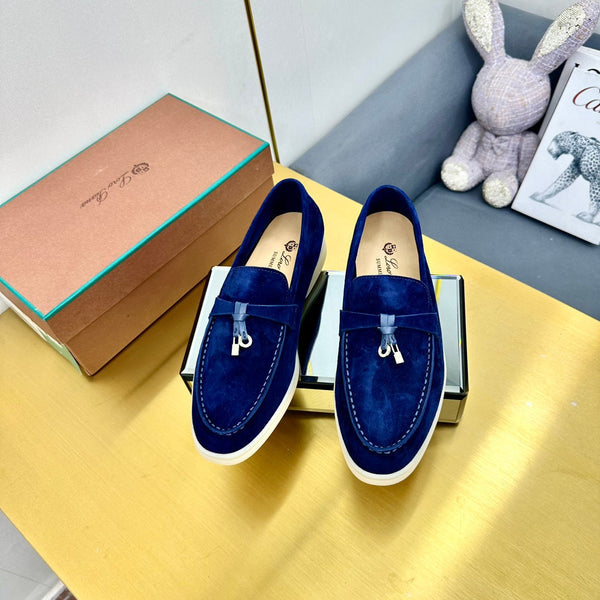 LP Summer Charms Walk Loafers Dark Blue Suede 994492