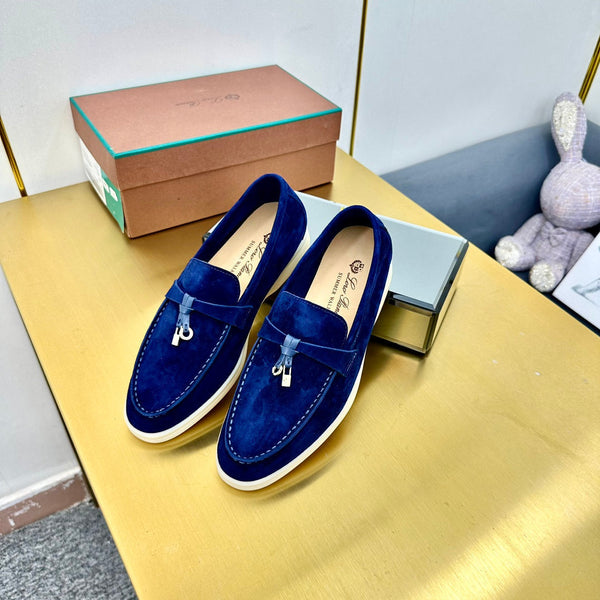 LP Summer Charms Walk Loafers Dark Blue Suede 994492