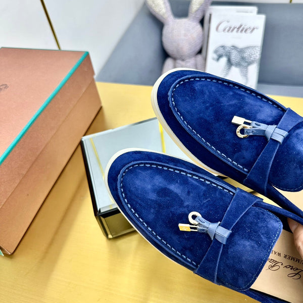 LP Summer Charms Walk Loafers Dark Blue Suede 994492