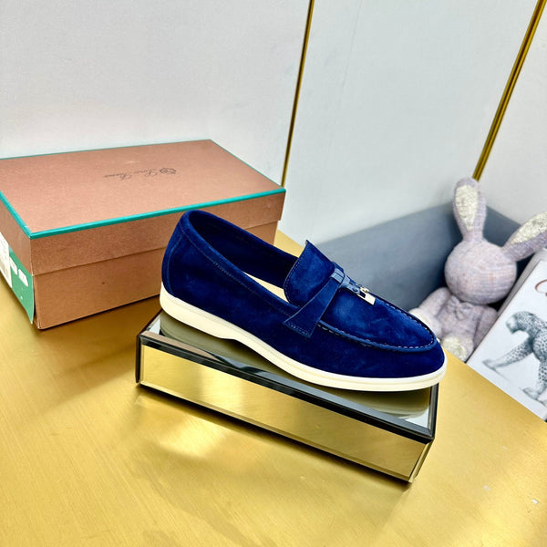 LP Summer Charms Walk Loafers Dark Blue Suede 994492