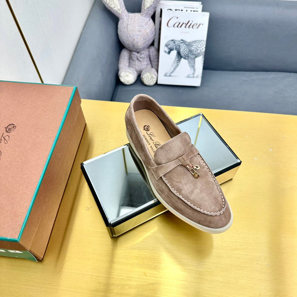 Mocassini LP Summer Charms Walk in pelle scamosciata marrone cachi 994500