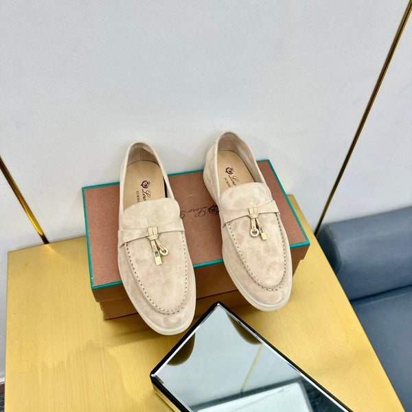 LP Summer Charms Walk Loafers Beige Suede 994502