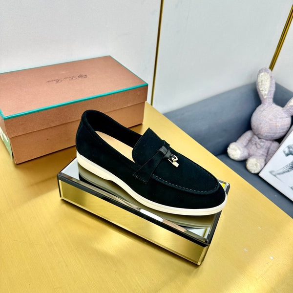 Mocassini LP Summer Charms Walk in pelle scamosciata nera 994507