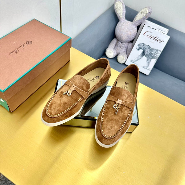 LP Summer Charms Walk Loafers Camel Brown Suede 994513