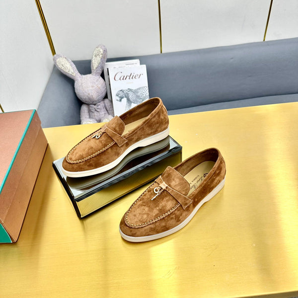 LP Summer Charms Walk Loafers Camel Brown Suede 994513