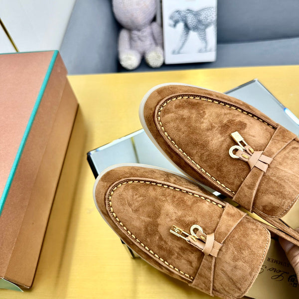LP Summer Charms Walk Loafers Camel Brown Suede 994513