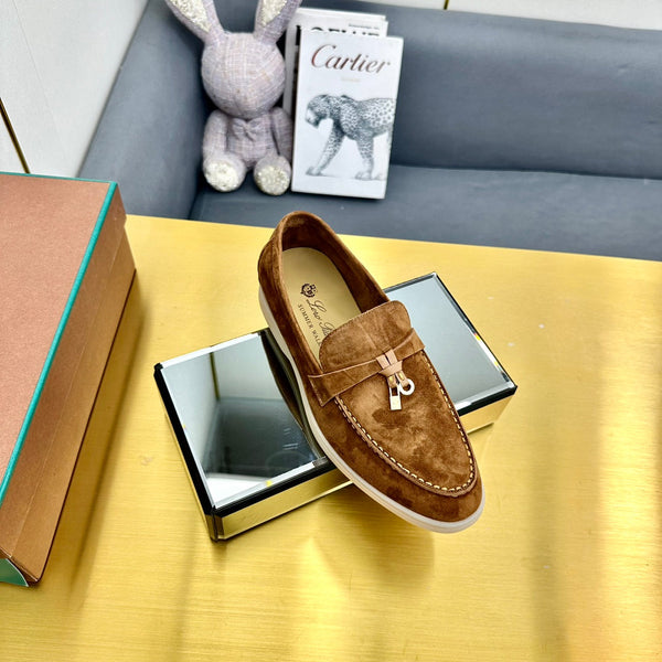 LP Summer Charms Walk Loafers Camel Brown Suede 994513