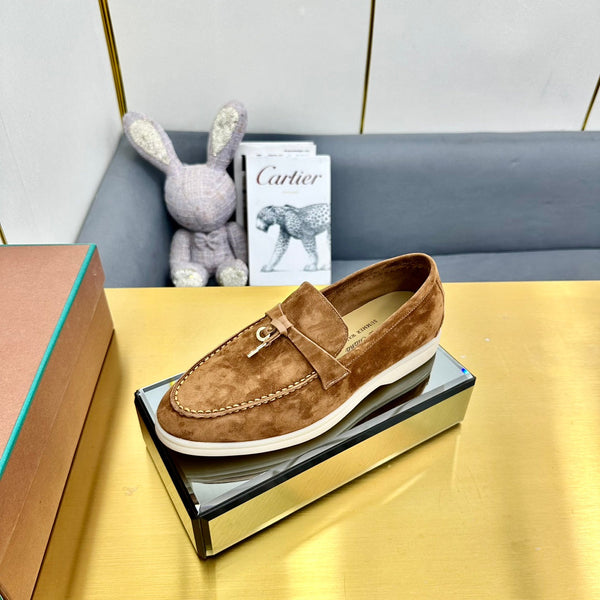 LP Summer Charms Walk Loafers Camel Brown Suede 994513