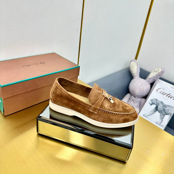 LP Summer Charms Walk Loafers Camel Brown Suede 994513