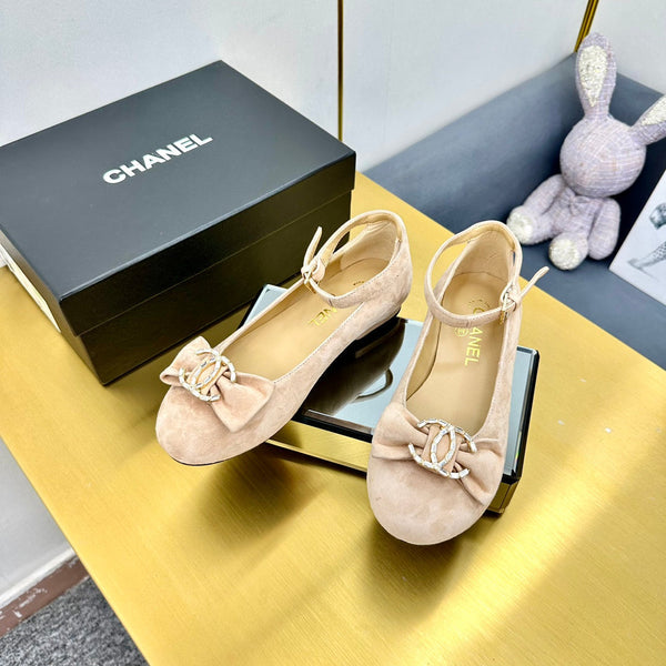 CC 25s Ballet Flats Lip Pink Velvet 297804