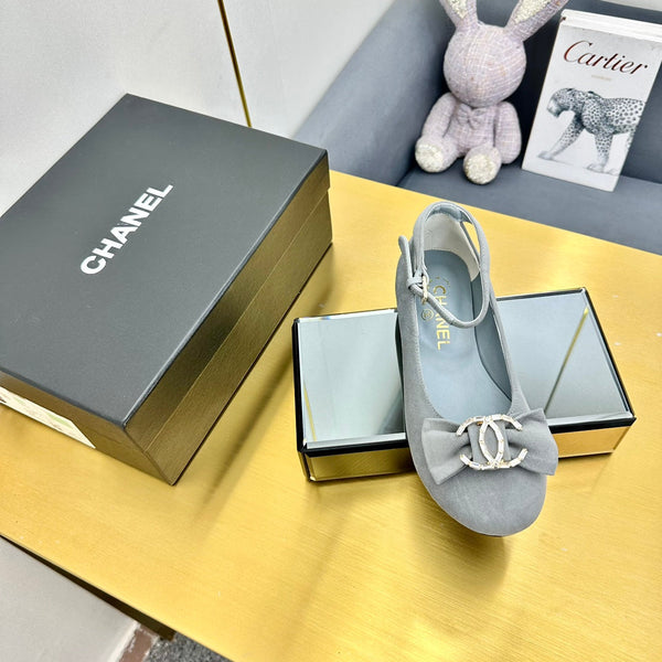 CC 25s Ballerine in velluto grigio 297806