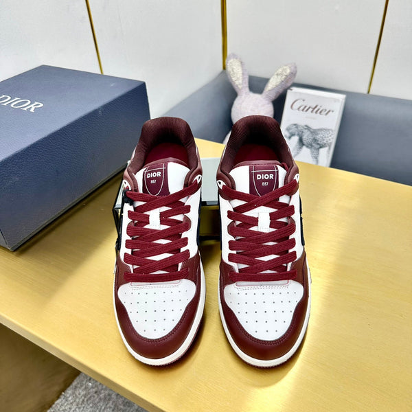 CD B57 Mid-Top Sneaker In Burgundy Calfskin 993826