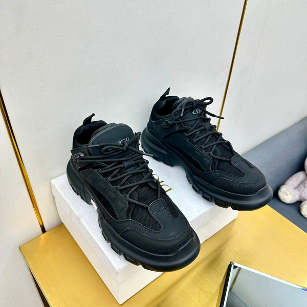 CD Sneaker 50mm In Black Cowhide And Mesh Fabric 111469