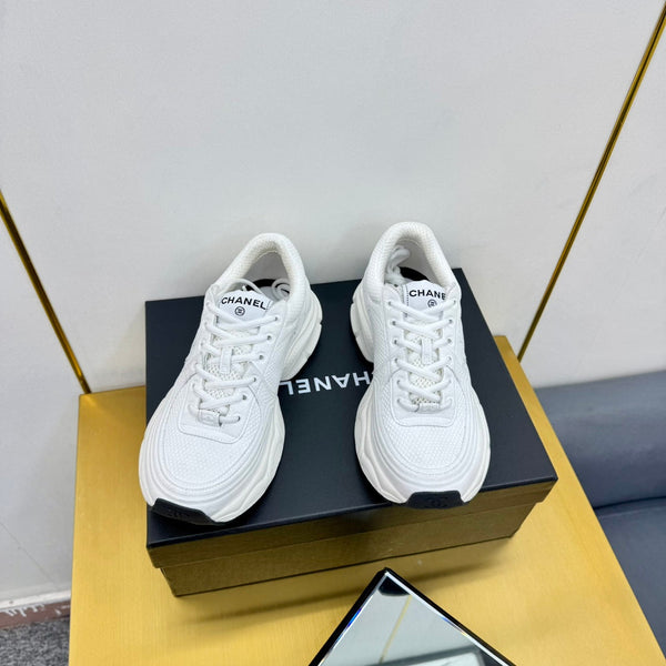 DAD SNEAKER IN CAMOSCIO BIANCO E RETE TRASPIRANTE