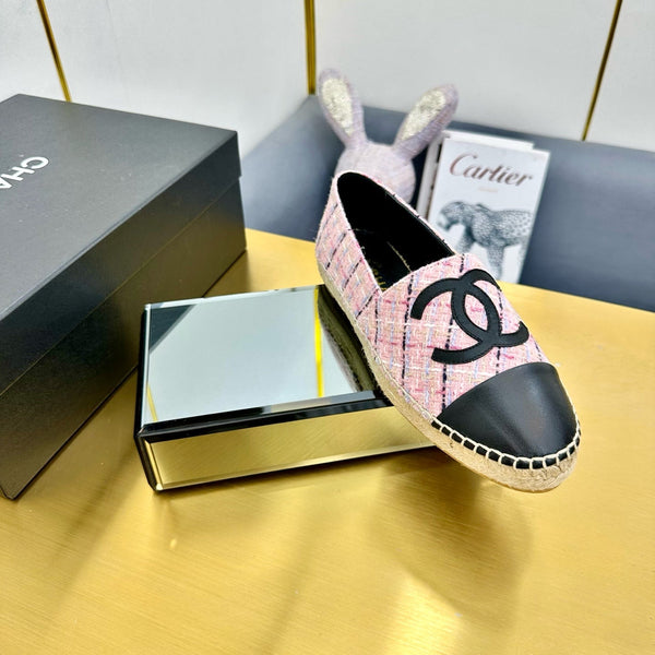 CC 25s Espadrillas Slip-on Rosa/Nero Tweed 297826
