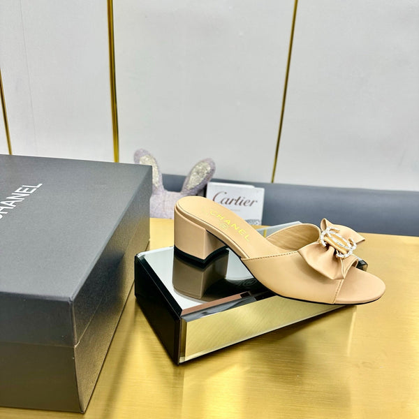 CC 25 Mid Heel Mules Daffodil Yellow Sheepskin 238477