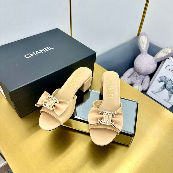 CC 25 Mid Heel Mules Daffodil Yellow Sheepskin 238477