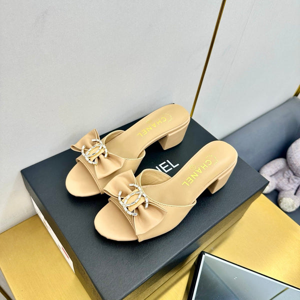 CC 25 Mid Heel Mules Daffodil Yellow Sheepskin 238477