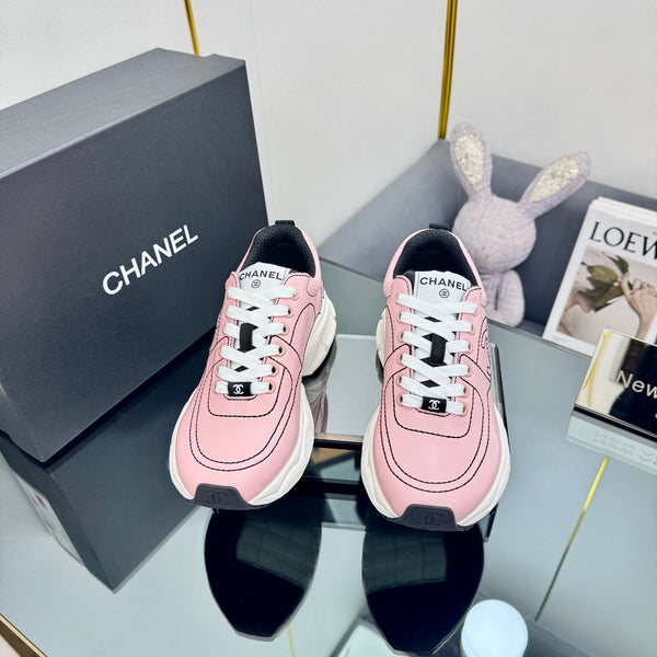 CC Sneaker Rosa con Logo in Pelle di Vacchetta 238620