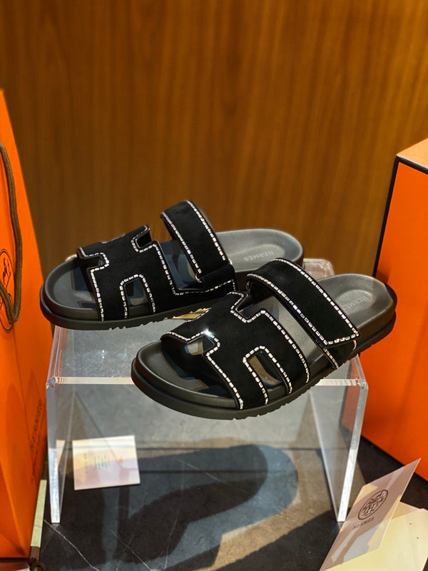 Ciabatte HM Chypre da uomo in pelle scamosciata 555873