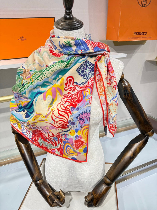 HM 26s Scarf 140 In Cashmere And Silk 217520