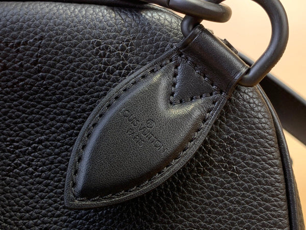 LV Speedy P9 Bandouliere 30 Black Calfskin 203342