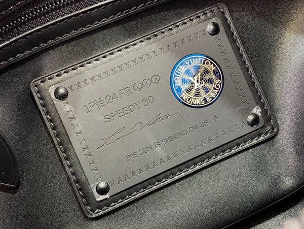 LV Speedy P9 Bandouliere 30 Black Calfskin 203342