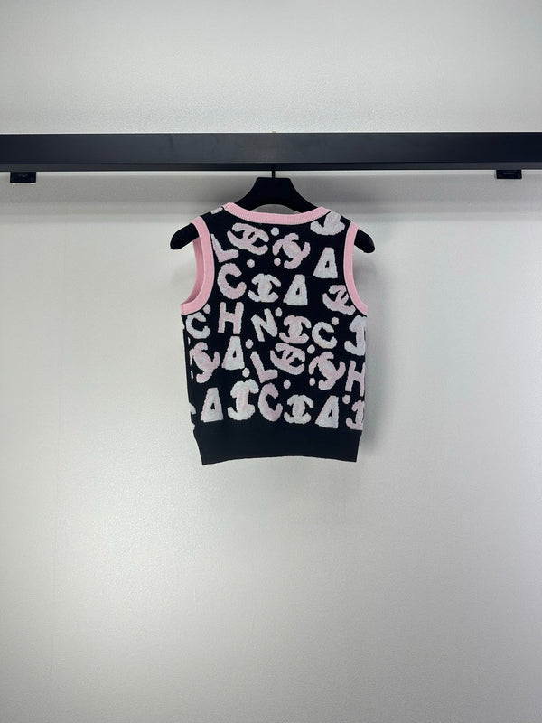 CC Vest Noir Rose Laine Nylon 345983