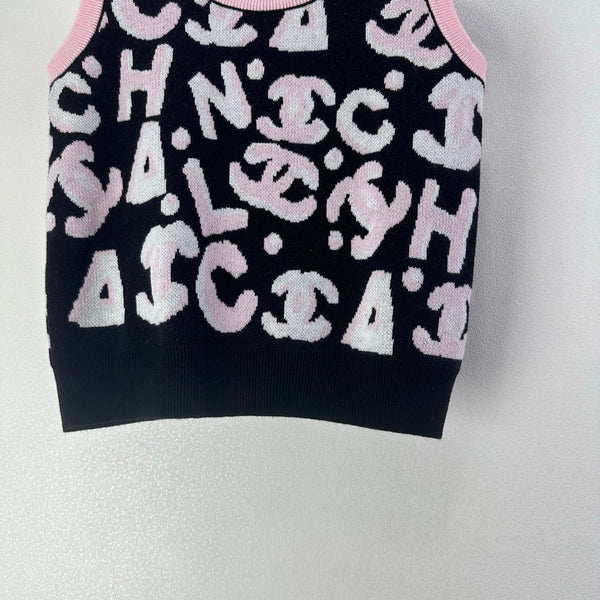 CC Vest Noir Rose Laine Nylon 345983