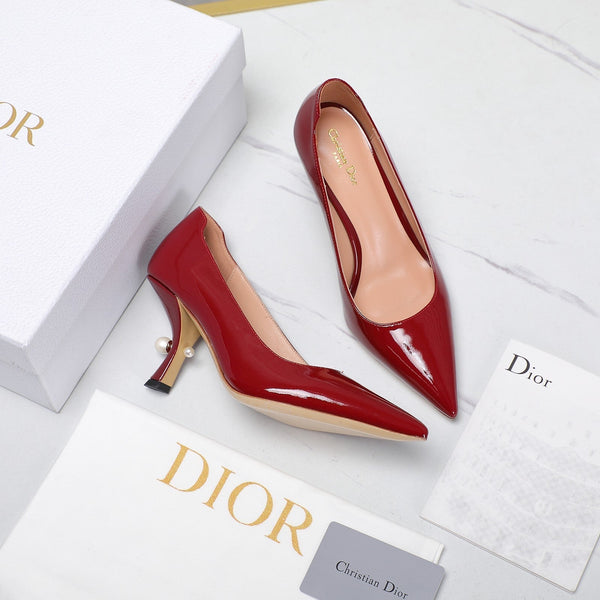 CD Tribales Pump 80mm Glossy Red Cowhide