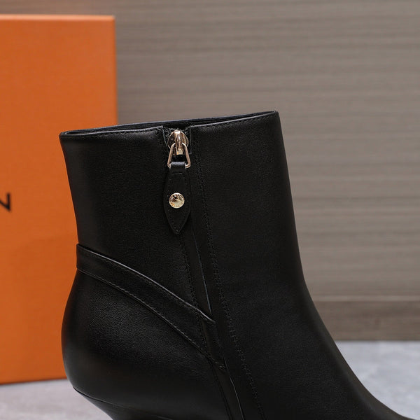 LV Sparkle Ankle Boots 70mm Black Cowhide