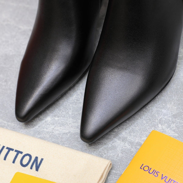 LV Sparkle Ankle Boots 70mm Black Cowhide