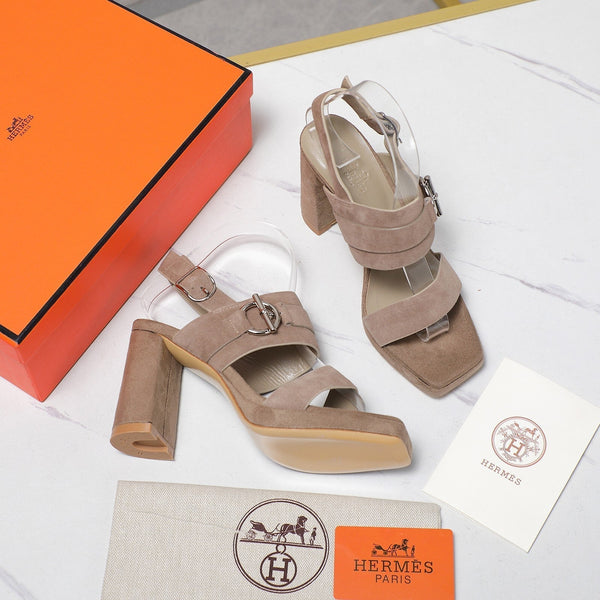 HM 25 Slingback Keen 90 Grey Suede