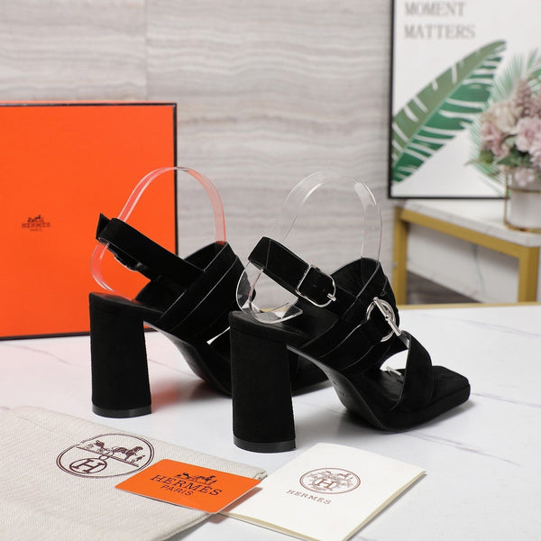 HM 25 Slingback Keen 90 Black Suede