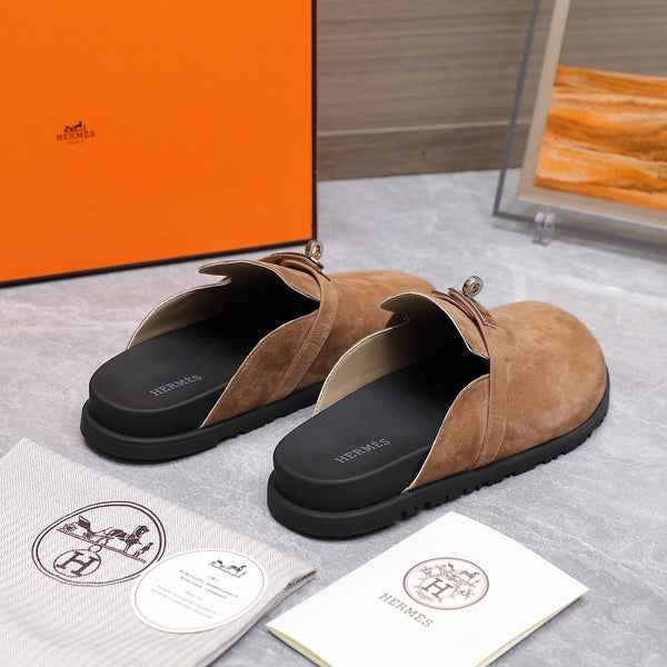 HM 25 Carlotta Mule Marrone Scamosciato