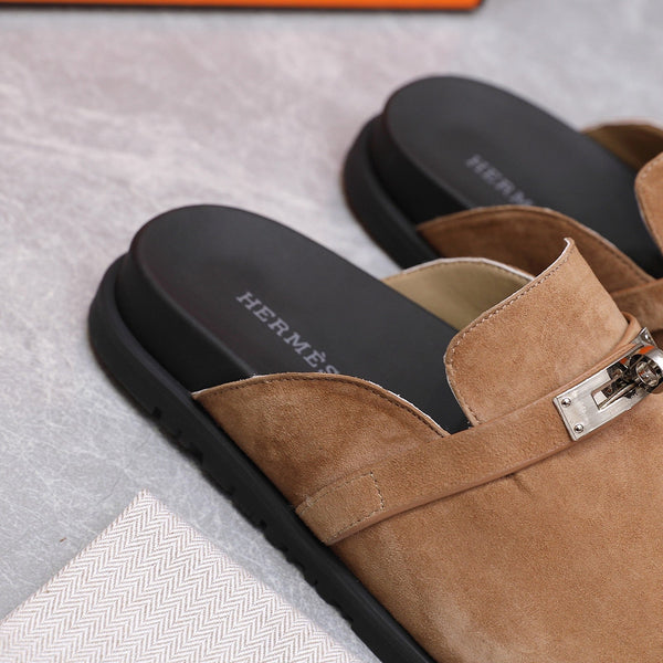 HM 25 Carlotta Mule Marrone Scamosciato