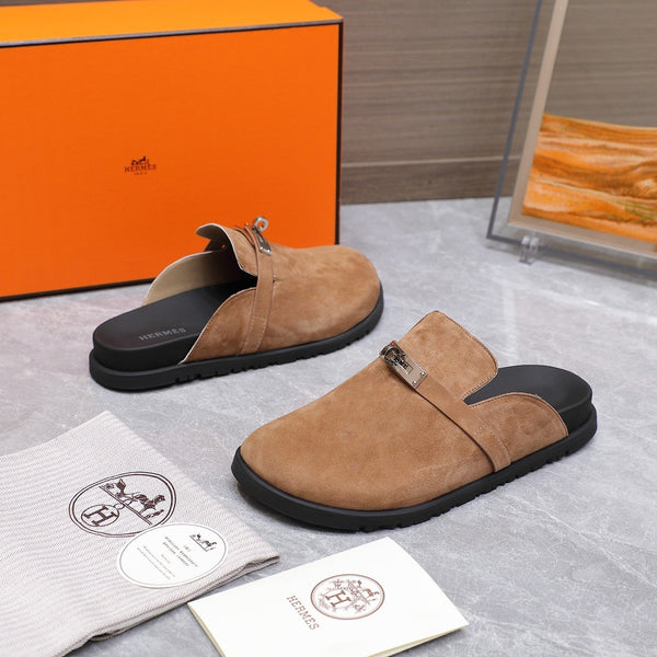 HM 25 Carlotta Mule Marrone Scamosciato