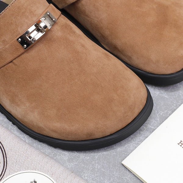 HM 25 Carlotta Mule Marrone Scamosciato