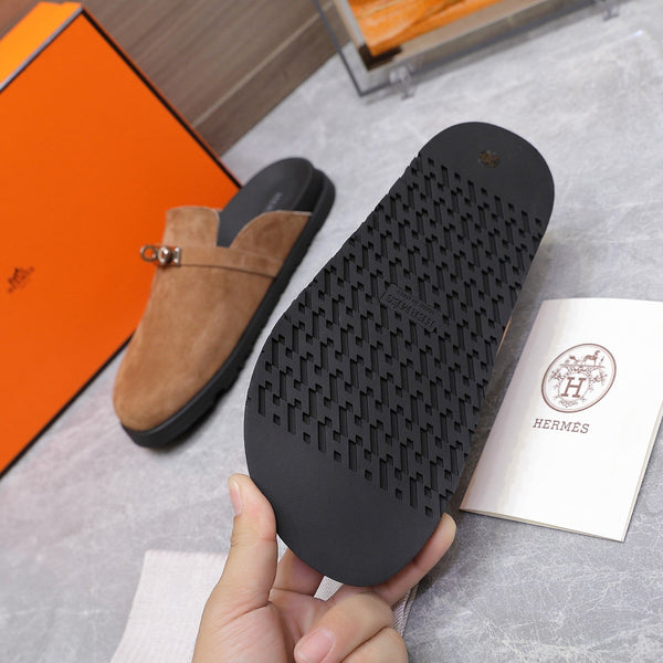 HM 25 Carlotta Mule Marrone Scamosciato