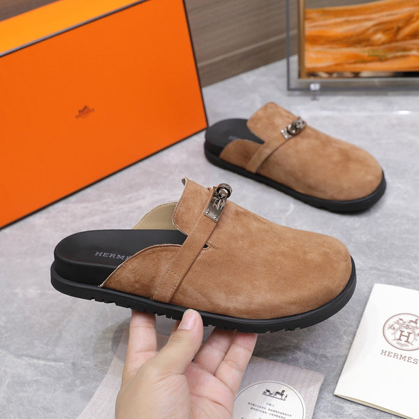 HM 25 Carlotta Mule Marrone Scamosciato