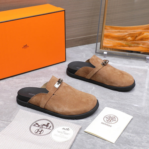 HM 25 Carlotta Mule Marrone Scamosciato