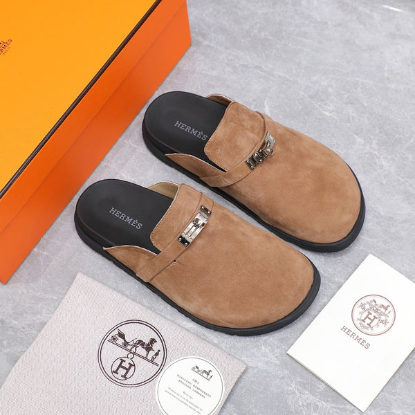 HM 25 Carlotta Mule Marrone Scamosciato